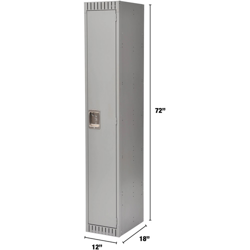 Lockers, 12" x 18" x 72", Steel, Grey, Rivet (Assembled) CSL Industriel Inc.