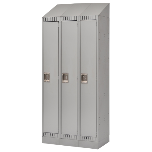 Casiers, Bloc de 3, 36" x 18" x 86", Acier, Gris, D&eacute;mont&eacute; CSL Industriel Inc.