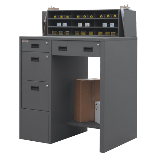 Shop Desk, 39" W x 29" D x 53" H, Grey CSL Industriel Inc.