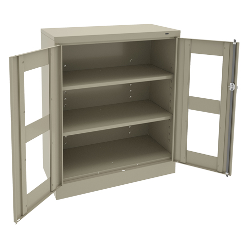 C-Thru Counter High Cabinet, Steel, 2 Shelves, 42" H x 36" W x 18" D CSL Industriel Inc.