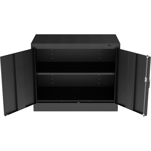 Standard Desk-High Cabinet, Steel, 30" H x 36" W x 18" D, Black CSL Industriel Inc.