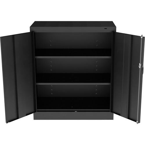 Standard Counter-High Cabinet, Steel, 2 Shelves, 42" H x 36" W x 18" D, Black CSL Industriel Inc.