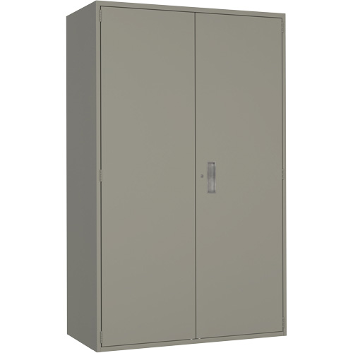 Armoire de rangement Hi-Boy tr&egrave;s large, Acier, 4 Tablettes, 72" h x 48" la x 24" P, Gris CSL Industriel Inc.