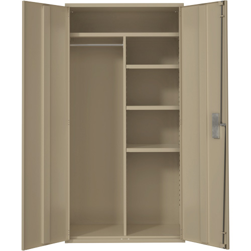 Combination Storage Cabinet, Steel, 6 Shelves, 72" H x 36" W x 18" D, Beige CSL Industriel Inc.