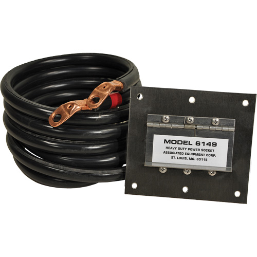 Panneau de douille polaris&eacute;e robuste en acier inoxydable &agrave; brancher, 1 AWG, C&acirc;ble 5' CSL Industriel Inc.