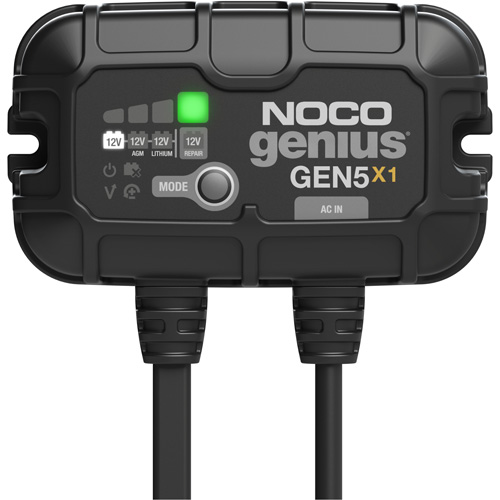 Chargeur de batterie embarqu&eacute; &agrave; 1 sortie de 5 amp&egrave;res Gen5X1 Genius CSL Industriel Inc.