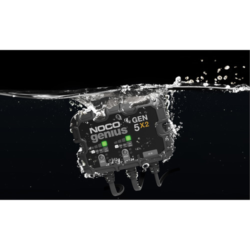 Chargeur de batterie embarqu&eacute; &agrave; 2 sorties de 10 amp&egrave;res Gen5X2 Genius CSL Industriel Inc.