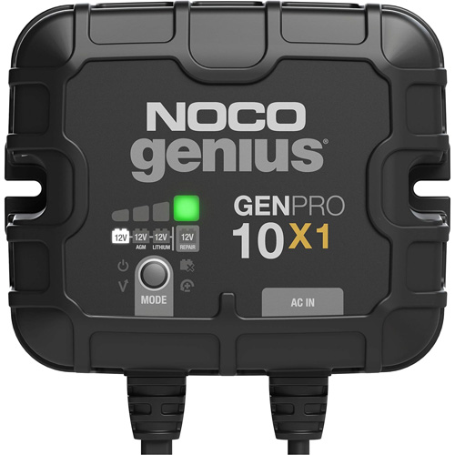 Chargeur de batterie embarqu&eacute; &agrave; 1 sortie de 10 amp&egrave;res GenPro10X1 Genius CSL Industriel Inc.