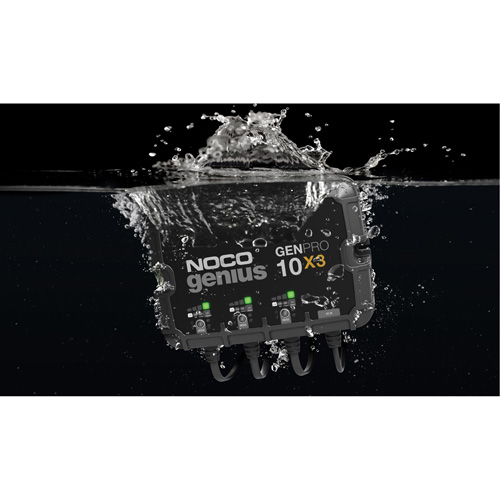 Chargeur de batterie embarqu&eacute; &agrave; 3 sorties de 30 amp&egrave;res GenPro10X3 Genius CSL Industriel Inc.