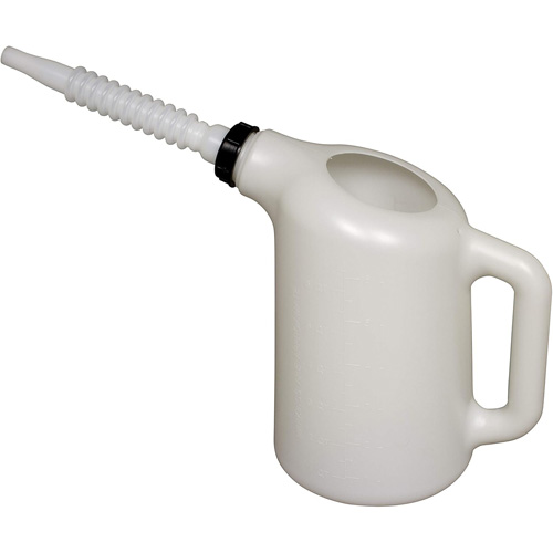 Oil Dispenser with White Spout, Plastic, 6 qt Capacity CSL Industriel Inc.