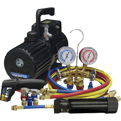 Ensemble combin&eacute; d&eacute;vacuation et de chargement pour R134a/R1234yf? CSL Industriel Inc.
