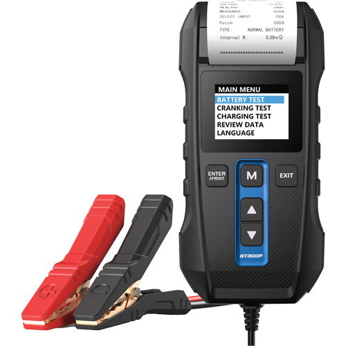 BT300P Battery, Charging & Cranking System Tester with Printer CSL Industriel Inc.