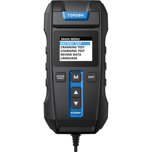 BT300P Battery, Charging & Cranking System Tester with Printer CSL Industriel Inc.