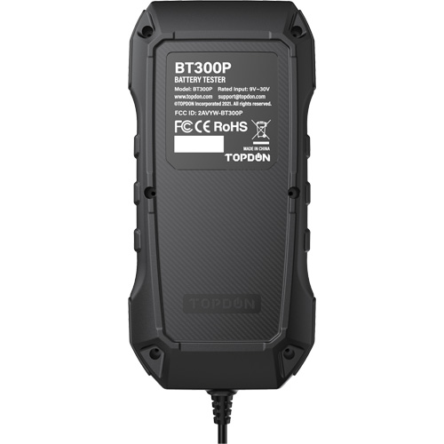 BT300P Battery, Charging & Cranking System Tester with Printer CSL Industriel Inc.