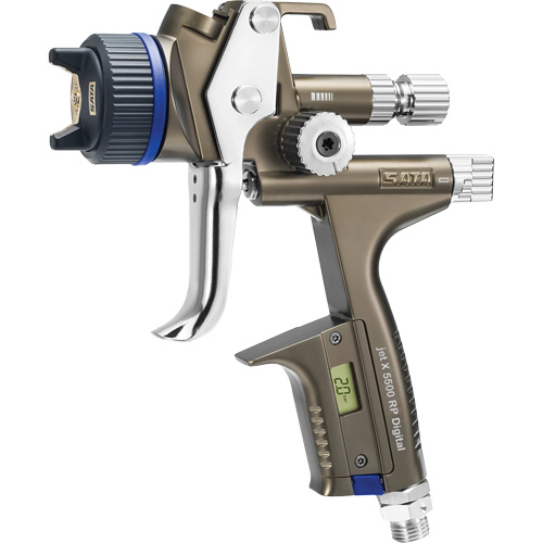 Pistolet de peinture de premi&egrave;re qualit&eacute; pour peinture automobile avec psi num&eacute;rique X5500 RP 1,3 O RPS D, Entr&eacute;e d'air 1/4" NPT, 10,24 pi³/min, Capacit&eacute; 0,6 L/0,9 L, 0,17 psi CSL Industriel Inc.