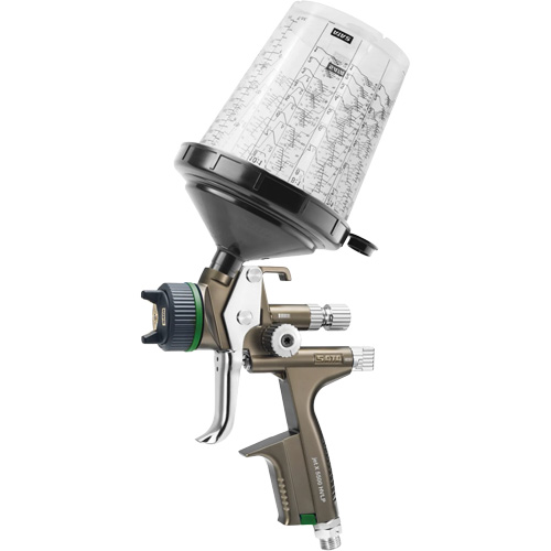 Pistolet de peinture de premi&egrave;re qualit&eacute; pour la peinture automobile 00 HVLP 1,3 O RPS D, Entr&eacute;e d'air 1/4" NPT, 15,19 pi³/min, Capacit&eacute; 0,6 L/0,9 L, 0,17 psi CSL Industriel Inc.