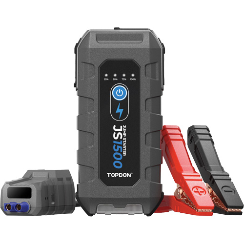 D&eacute;marreur d'appoint, survolteur, banque d'alimentation et lampe de poche JumpSurge1500 CSL Industriel Inc.