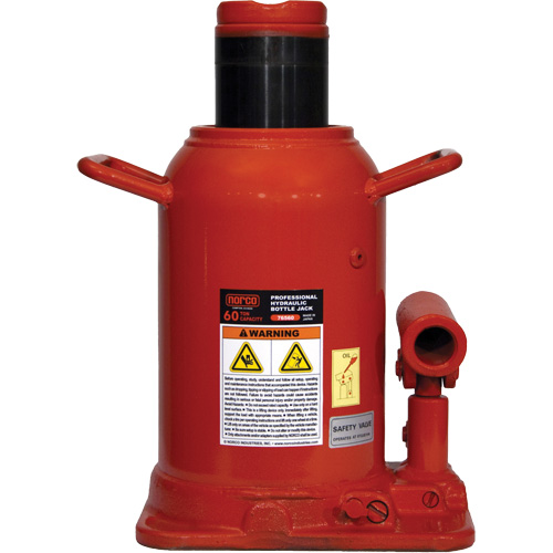 Cric-bouteille professionnel, 60 tonne(s), 18-11/16" Hauteur &eacute;lev&eacute;e CSL Industriel Inc.