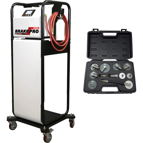 Pompette de purge de frein Brake-Pro &agrave; structure haute avec adaptateurs CSL Industriel Inc.