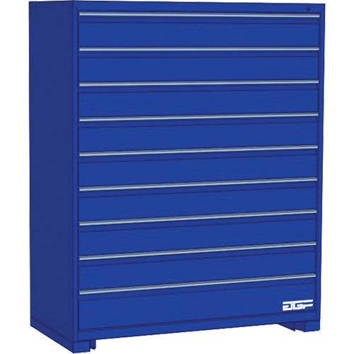 Armoire &agrave; tiroirs modulaire, 9 tiroirs, 24" la x 24" p x 60" h, Bleu CSL Industriel Inc.