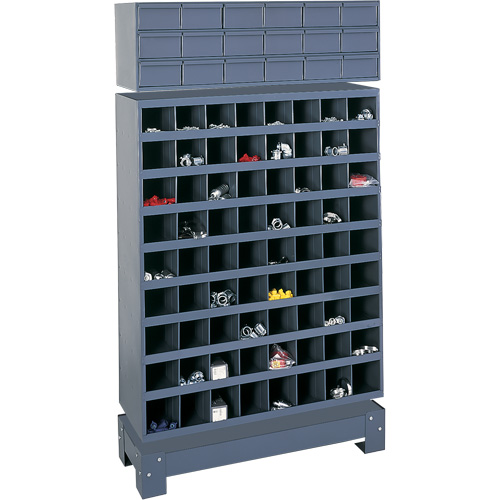 Modular Small Parts Storage Unit, Steel, 18 Drawers, 33-3/4" x 12-1/4" x 58-5/8", Grey CSL Industriel Inc.