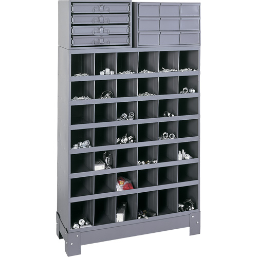 Modular Small Parts Storage Unit, Steel, 13 Drawers, 33-3/4" x 12-1/4" x 59", Grey CSL Industriel Inc.
