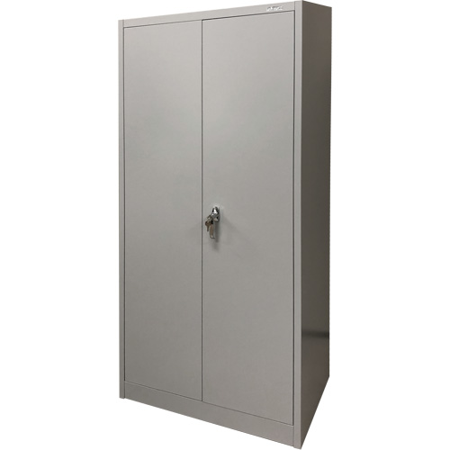 Armoire de rangement, Acier, 4 Tablettes, 66" h x 30" la x 15" P, Gris CSL Industriel Inc.