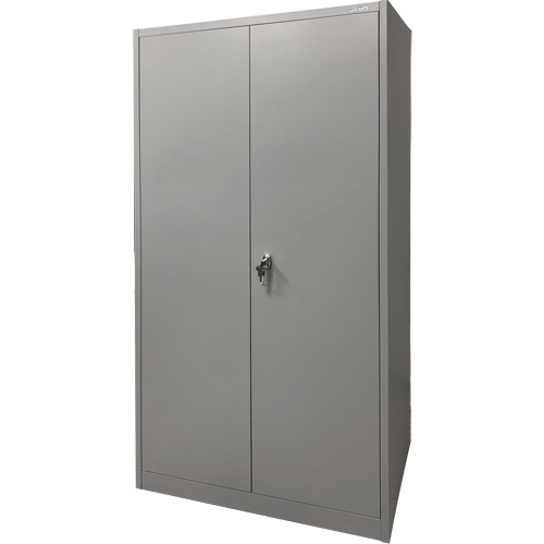 Armoire de rangement, Acier, 4 Tablettes, 78" h x 36" la x 24" P, Gris CSL Industriel Inc.