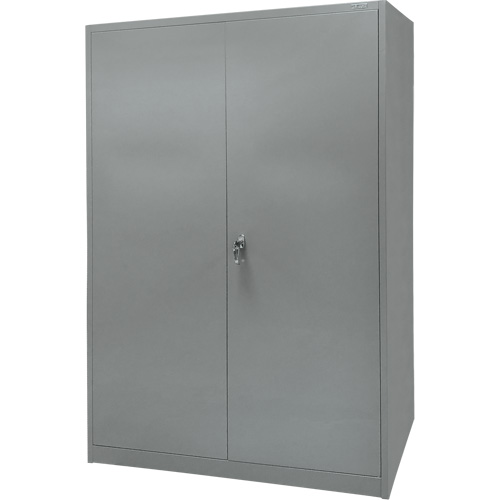 Armoire de rangement, Acier, 4 Tablettes, 78" h x 48" la x 24" P, Gris CSL Industriel Inc.