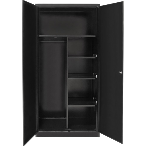 Combination Storage Cabinet, 36" W x 18" D x 72" H, Black CSL Industriel Inc.