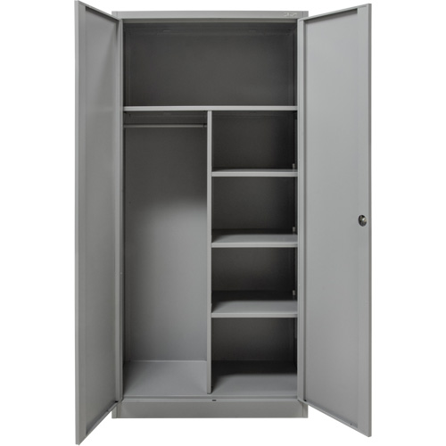 Combination Storage Cabinet, 36" W x 18" D x 72" H, Grey CSL Industriel Inc.