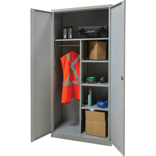 Combination Storage Cabinet, 36" W x 18" D x 72" H, Grey CSL Industriel Inc.
