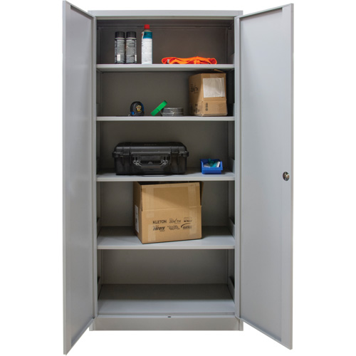 Hi-Boy Storage Cabinet, Steel, 4 Shelves, 72" H x 36" W x 18" D, Grey CSL Industriel Inc.