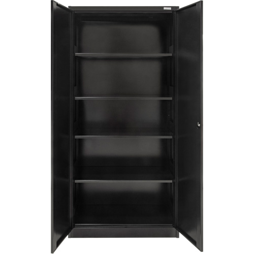 Hi-Boy Storage Cabinet, Steel, 4 Shelves, 72" H x 36" W x 18" D, Black CSL Industriel Inc.