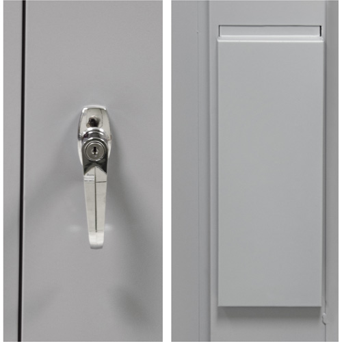 Armoire garde-robe, Acier, 36" la x 18" p x 72" h, Gris CSL Industriel Inc.