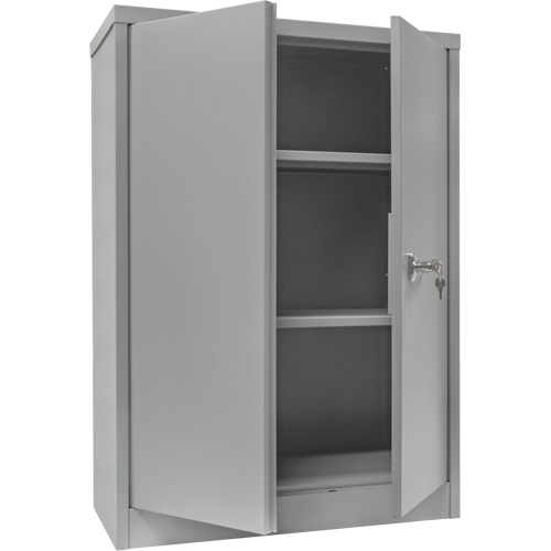 Counter-High Storage Cabinet, Steel, 2 Shelves, 42" H x 30" W x 15" D, Grey CSL Industriel Inc.