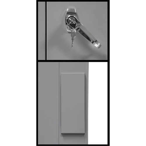 Counter-High Storage Cabinet, Steel, 2 Shelves, 42" H x 30" W x 15" D, Grey CSL Industriel Inc.