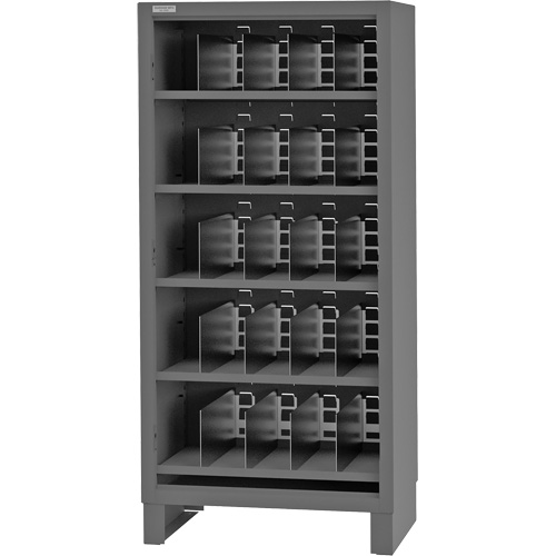 Heavy-Duty Open Front Cabinet with Dividers, Steel, 0 Drawers, 36" x 24" x 78", Grey CSL Industriel Inc.