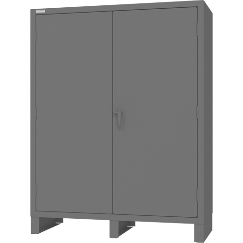 Wardrobe Cabinet with Standard Recessed Doors, Steel, 60" W x 24" D x 78" H, Grey CSL Industriel Inc.