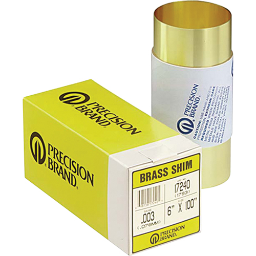 Slotted Shim Assortments, 3" L x 0.001"- 0.125" Thickness, 3" W, Stainless Steel CSL Industriel Inc.