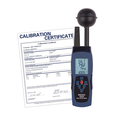 Wet-Bulb Globe Temperature (WBGT) Heat Stress Meter with Calibration Certificate CSL Industriel Inc.