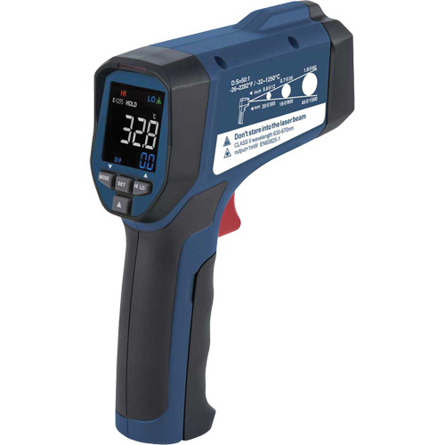 Infrared Thermometer, -26°- 2282° F ( -32° - 1250° C ), 50:1, Adjustable Emmissivity CSL Industriel Inc.
