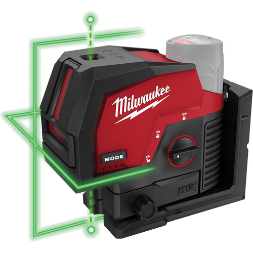 M12  Green Cross Line and Plumb Points Cordless Laser (Tool Only) CSL Industriel Inc.