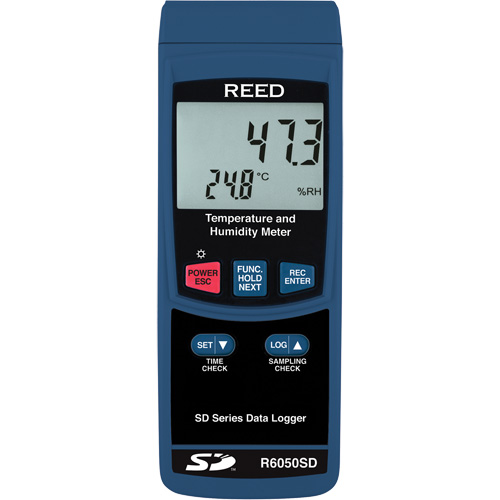 Thermo-hygrom&egrave;tre &agrave; enregistrement de donn&eacute;es avec certificat de calibration, 5% - 95% HR, 32° - 122° F (0° - 50°C) CSL Industriel Inc.