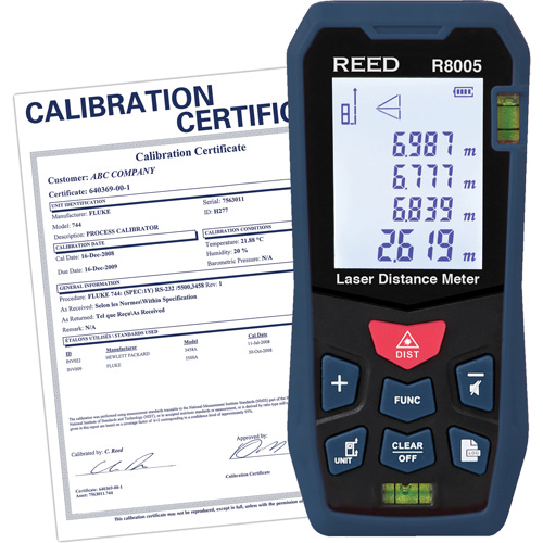 Laser Distance Meter with Calibration Certificate, 0' - 164' (0 m - 50 m) Range, Digital (Electronic) CSL Industriel Inc.