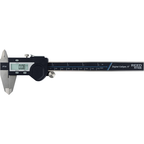 6" (150 mm) Digital Caliper, 0.0005" (0.01 mm) Resolution, 0" - 6" (0 mm - 150 mm) Range CSL Industriel Inc.