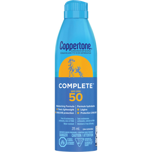 &eacute;cran solaire r&eacute;sistant &agrave; l'eau Sport, FPS 50, A&eacute;rosol CSL Industriel Inc.