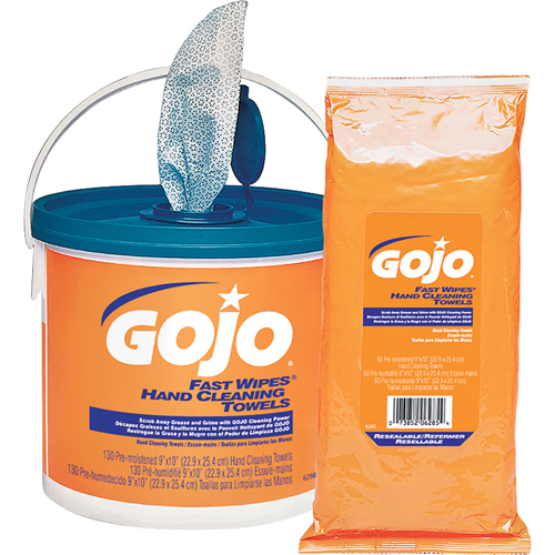 Fast Wipes&reg; Hand Cleaning Towels, 130 Wipes, 10" x 9" CSL Industriel Inc.
