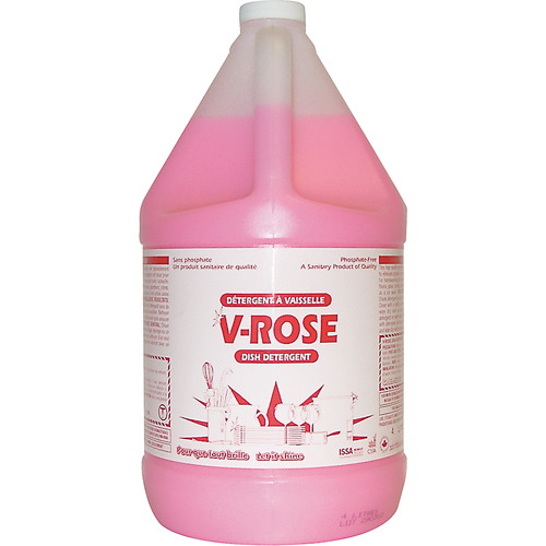 V-Rose Dish Detergent, Liquid, 4 L, Fresh CSL Industriel Inc.