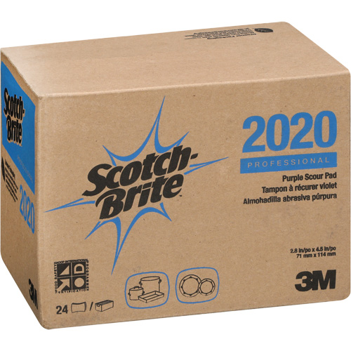 Scotch-Brite Purple Scour Pad, 4-1/2" L x 2-4/5" W CSL Industriel Inc.